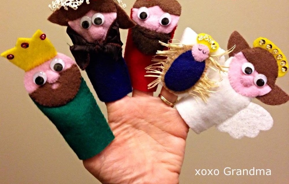 Christmas Finger Puppet Pattern