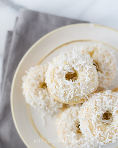 Blissful Baked Coconut Doughnuts