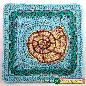 Seashell Granny Square Pattern
