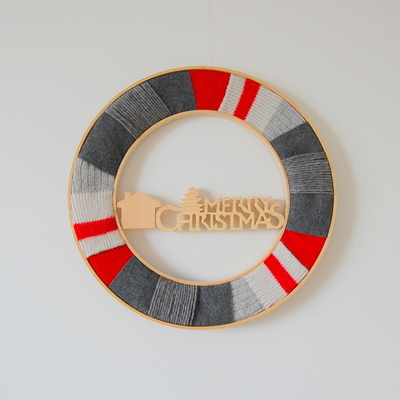 Incredibly Cute Upcycled Sock Wreath