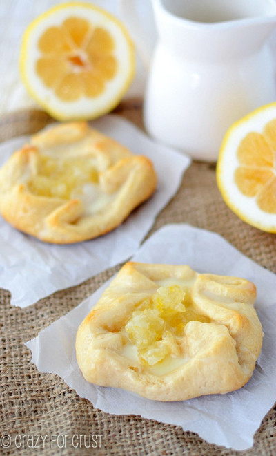 Easy Lemon Cream Danishes
