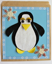 Perky Penguin Gift Bag