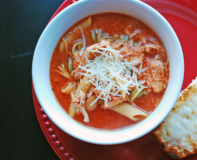 Chicken Parmesan Slow Cooker Soup