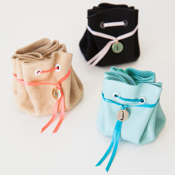 No-Sew Leather Jewelry Pouch