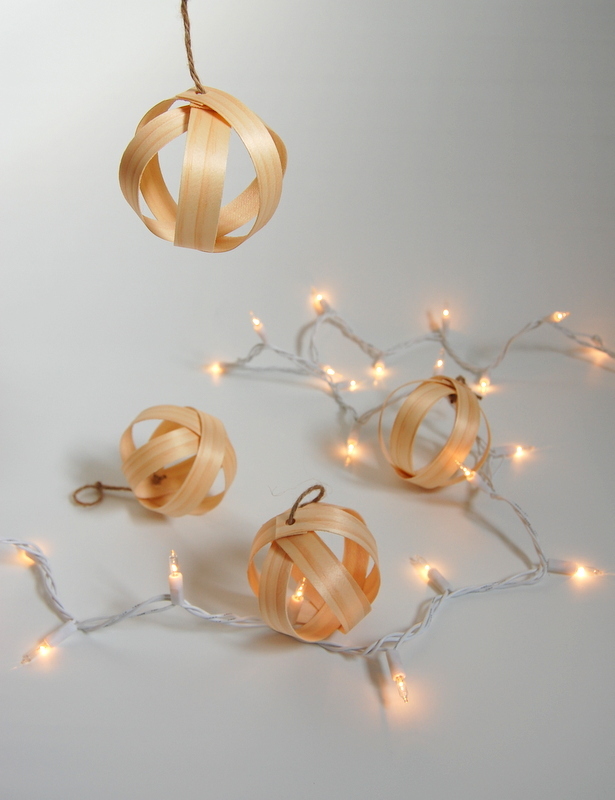 Handmade Wood Veneer Ornament AllFreeHolidayCrafts.com Handmade Wood Veneer Ornament AllFreeHolidayCrafts.com