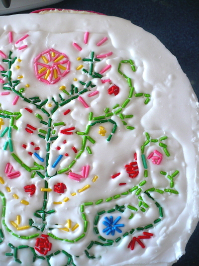 DIY Cake Embroidery Decoration