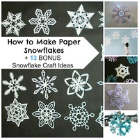 How to Make Paper Snowflakes + 13 Bonus Snowflake Craft Ideas