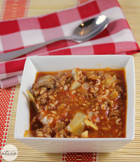Lazy Cabbage Roll Soup