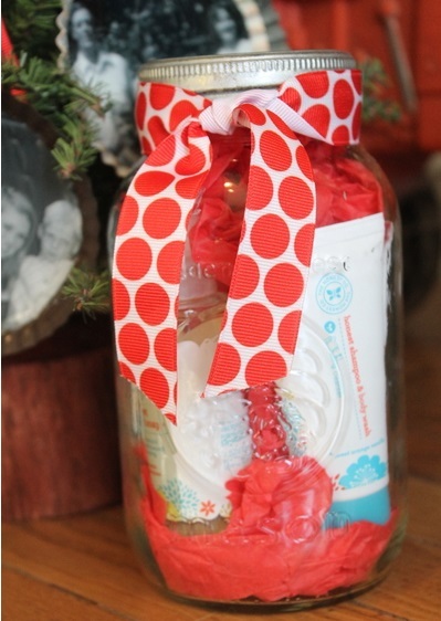 Mason Jar Gift Wrap