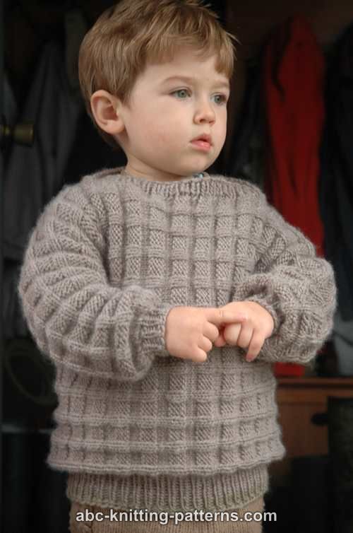 Knitting Pattern for Men's/BOY'S Pull