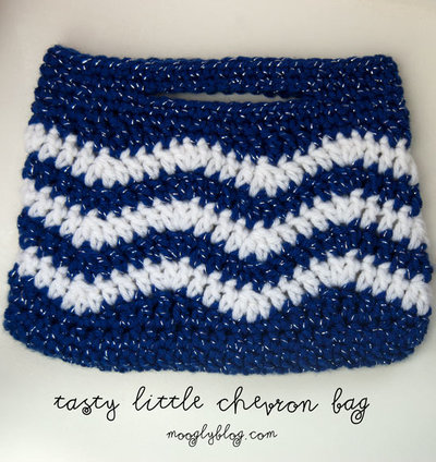 Sparkly Chevron Bag