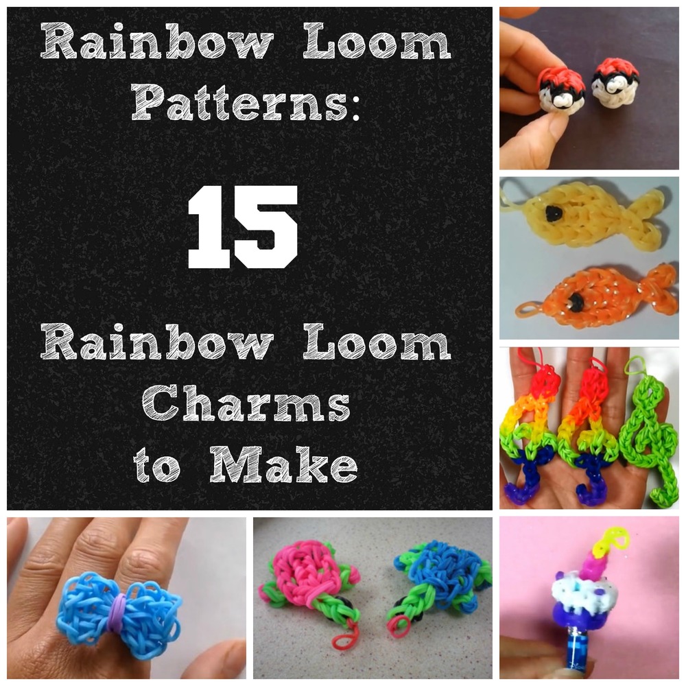 Rainbow Loom Patterns: 15 Rainbow Loom Charms to Make | AllFreeKidsCrafts.com rainbow-loom-patterns-15-rainbow-loom-charms-to-make-allfreekidscrafts-com