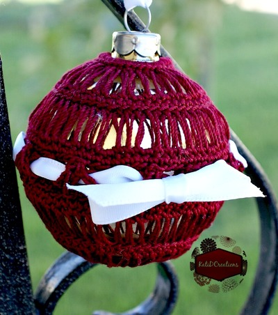 Broomstick Lace Crochet Ornament