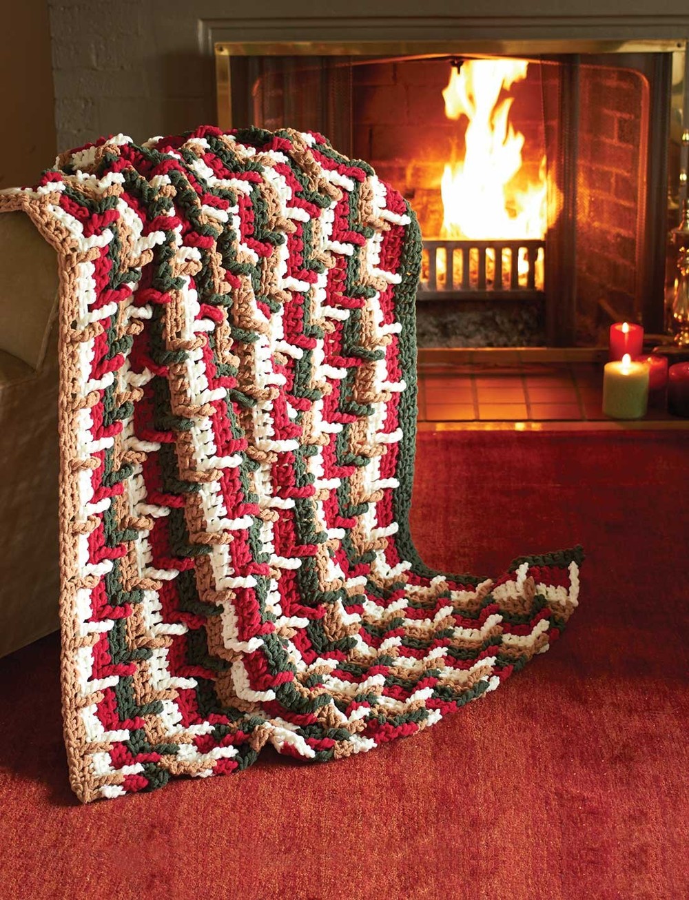 Festive Step Ladder Throw AllFreeCrochetAfghanPatterns festive-step-ladder-throw-allfreecrochetafghanpatterns