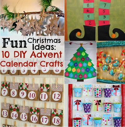 Fun Christmas Ideas: 10 DIY Advent Calendar Crafts