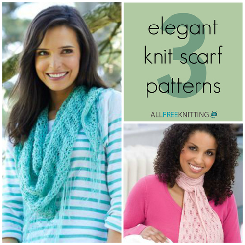 3 Elegant Knit Scarf Patterns