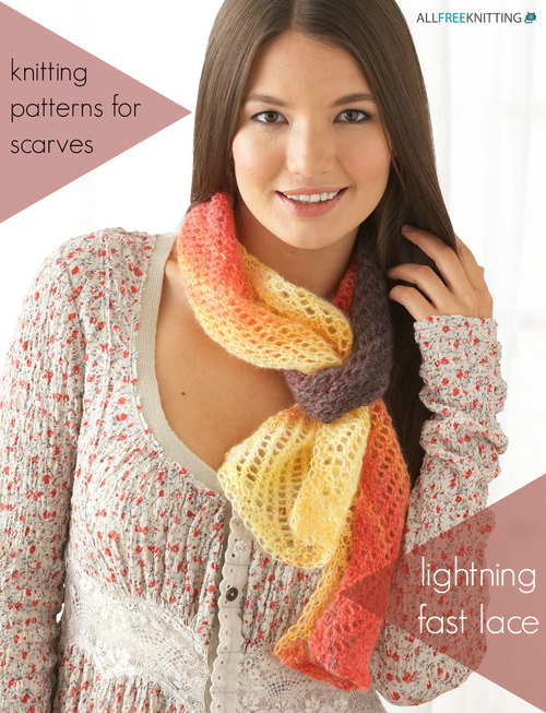 20 Knitting Patterns for Scarves: Lightning Fast Lace