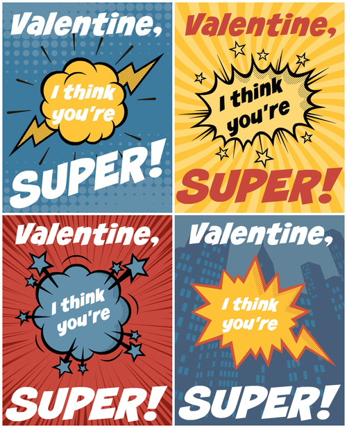 Superhero Free Printable Valentines