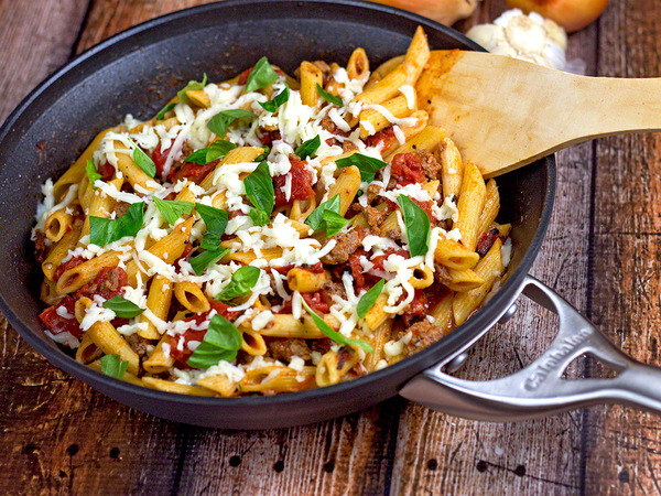 Italian-Style Ground Beef Skillet