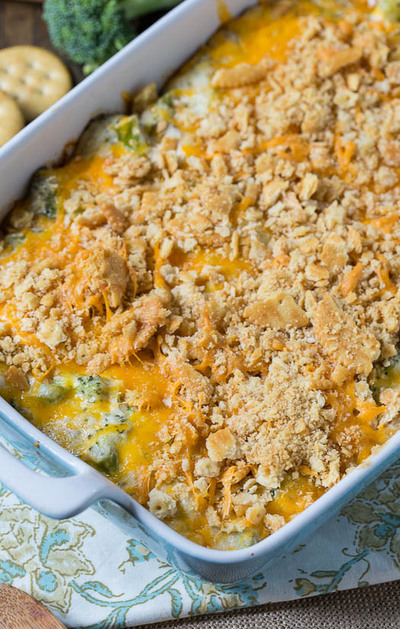 Southern Broccoli Cracker Casserole