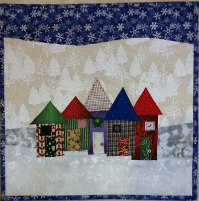 Christmas Row Houses Pattern