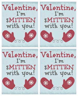 Smitten with You Free Printable Valentines