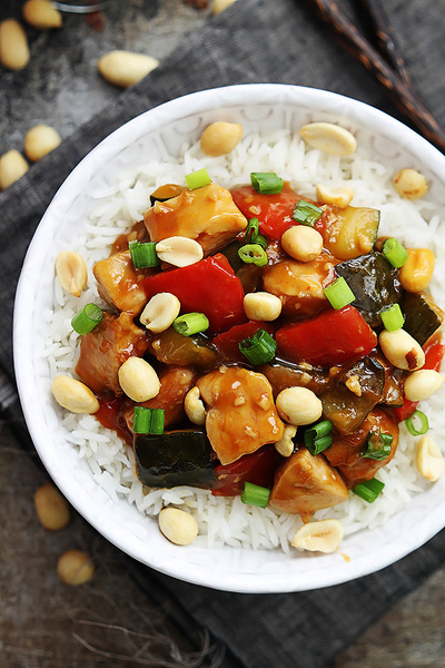 Saucy Slow Cooker Kung Pao Chicken