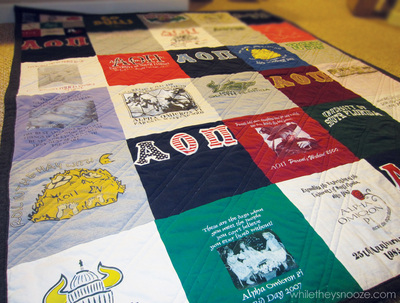 How to Make a T Shirt Quilt FaveQuilts com How to Make a T Shirt Quilt FaveQuilts com