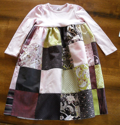 Charming Patchwork Baby Dress
