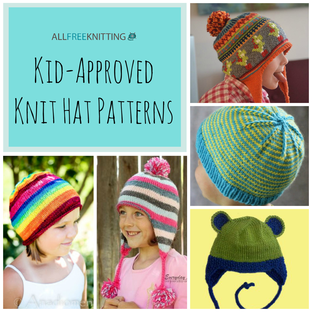 26 Kid-Approved Knit Hat Patterns | AllFreeKnitting.com
