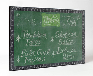 Football Party DIY Menu Board