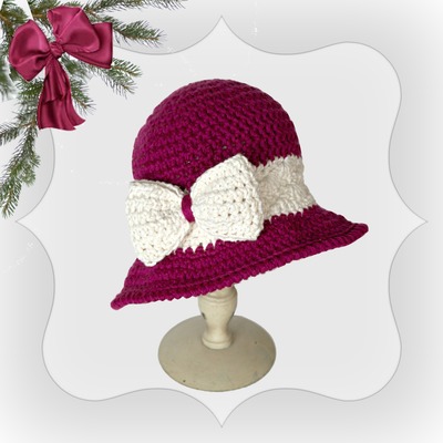 Elegant Holiday Joy Hat