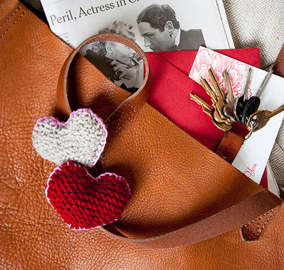 Teeny Tiny Hand-Knit Heart Pins