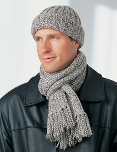 mens hat and scarf gift set