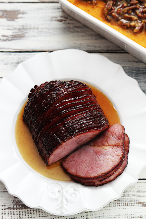 Maple Brown Sugar Glazed Ham