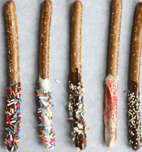 Sweet 'N Salty Chocolate-Dipped Pretzel Sticks