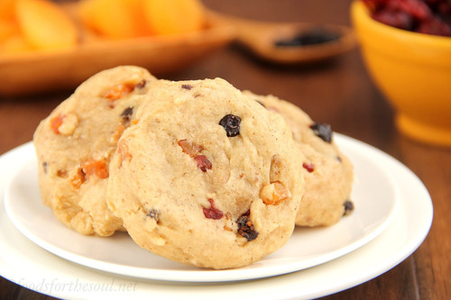Sweet and Soft Fruitcake Cookies