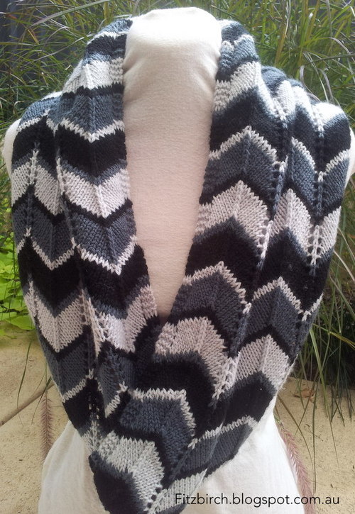 Chevron Delight Infinity Scarf