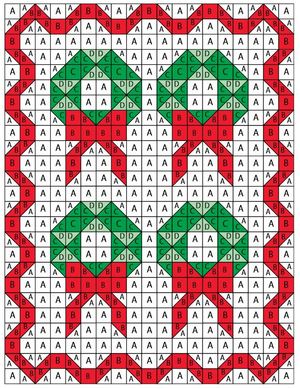 Christmas Wreath Throw chart Christmas Wreath Throw chart