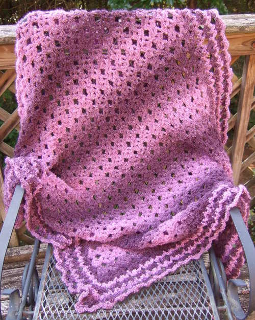 No Beginning Chain Diamond Lace Crochet Pattern