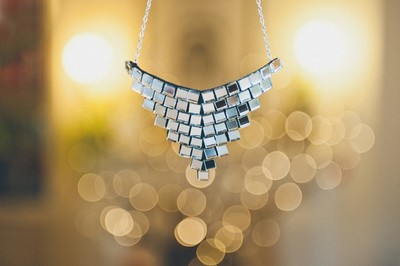 DIY Reflective and Festive Mirror Necklace
