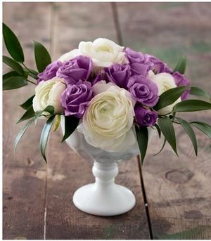 Classic and Charming Bright Rose Centerpieces
