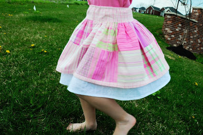 Kids Summer Plaid Skirt