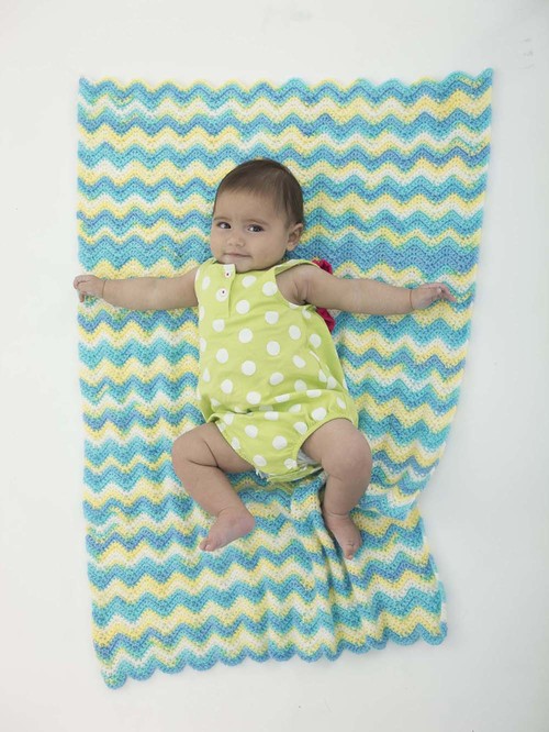 The Cutest Chevron Stroller Blankie