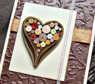 Tight Coils Quilled Heart