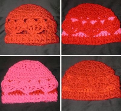 Baby Heart Crochet Beanie