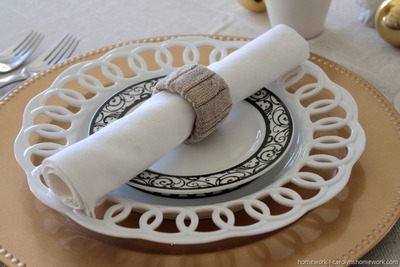 Upcycled Sweater Napkin Rings
