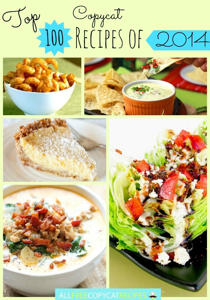 The AllFreeCopycatRecipes.com Top 100 Copycat Recipes of 2014