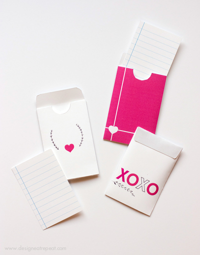Too Cute Printable Valentines and Sleeves