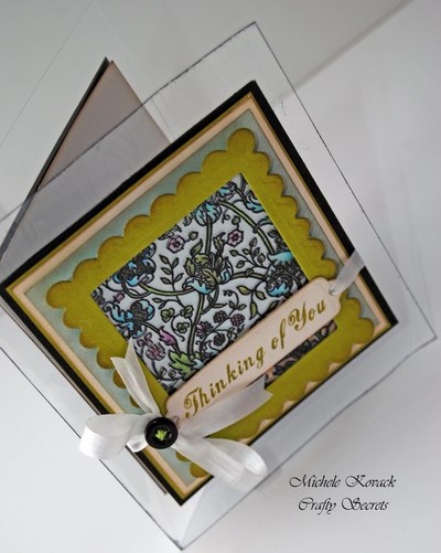 Transparent Stained Glass Greeting Card
